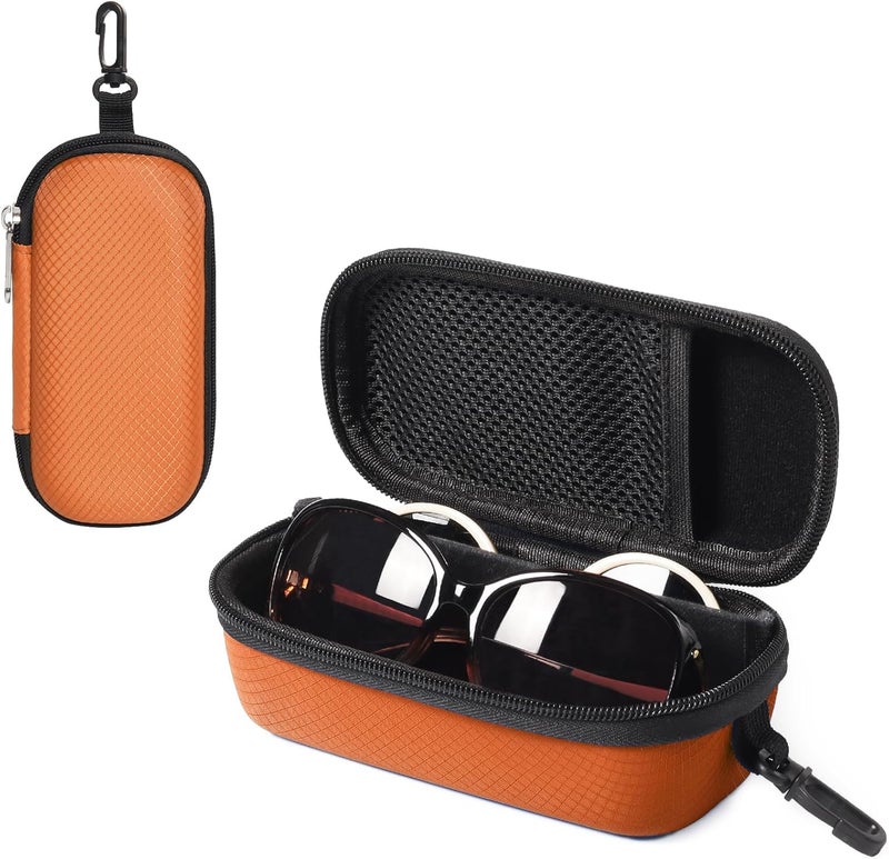 Bukere Double Eyeglasses Case with Adjustable Slots, EVA Hard-shell Travel Dual Glasses Sunglasses Organizer for Men Women - Image 1